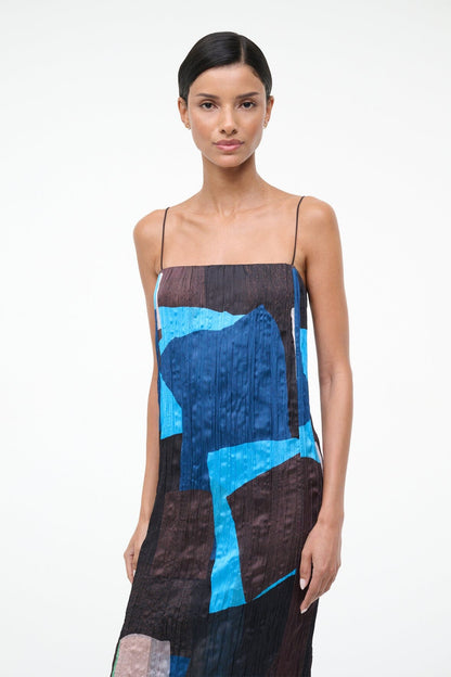 STAUD Sale Mae Dress Blue Prism