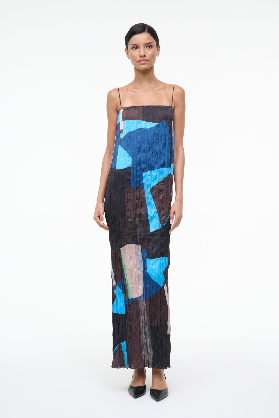 STAUD Sale Mae Dress Blue Prism