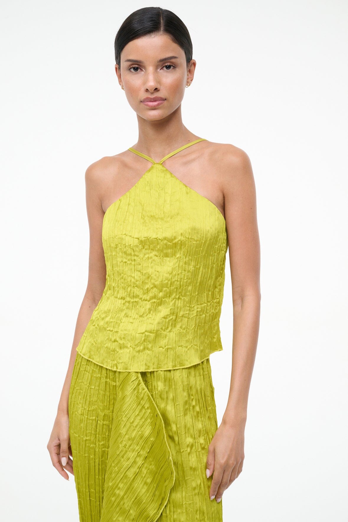 STAUD Sale Akari Top Chartreuse