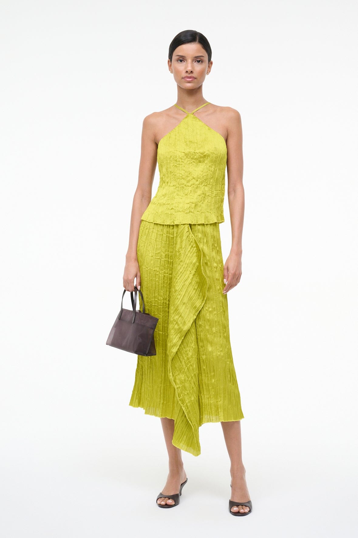 STAUD Sale Akari Top Chartreuse