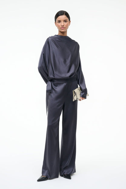 STAUD Sale Stroll Silk Pant Nocturne