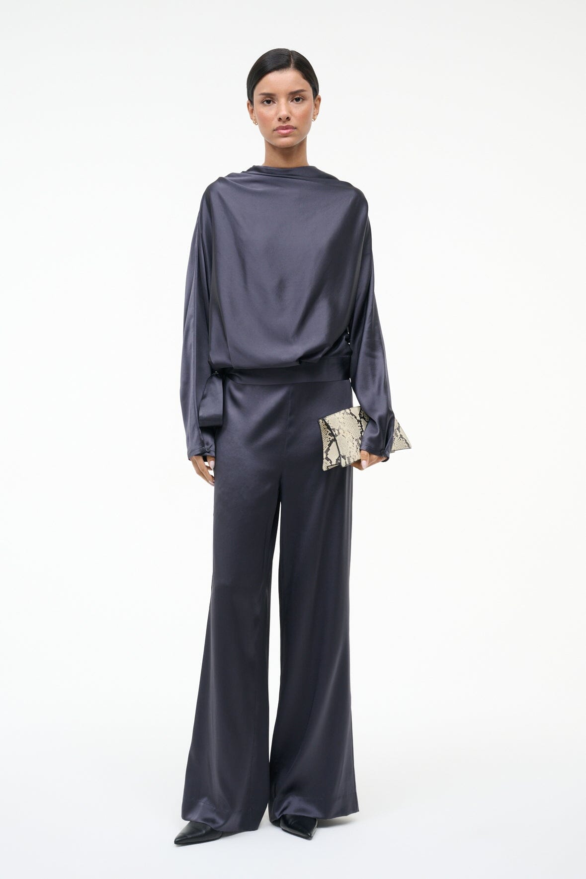 STAUD Sale Stroll Silk Pant Nocturne