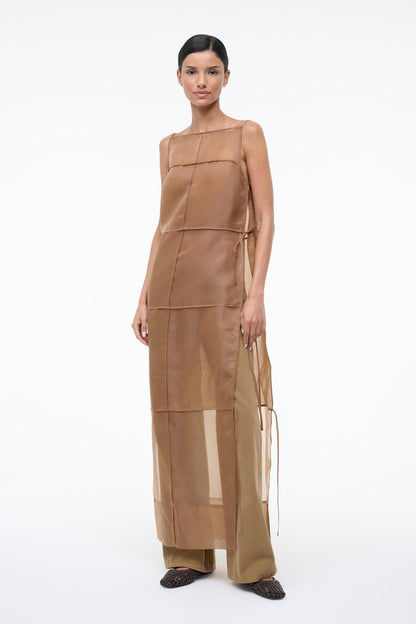 STAUD Sale Chandler Dress Walnut