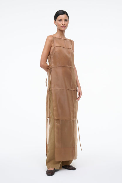 STAUD Sale Chandler Dress Walnut