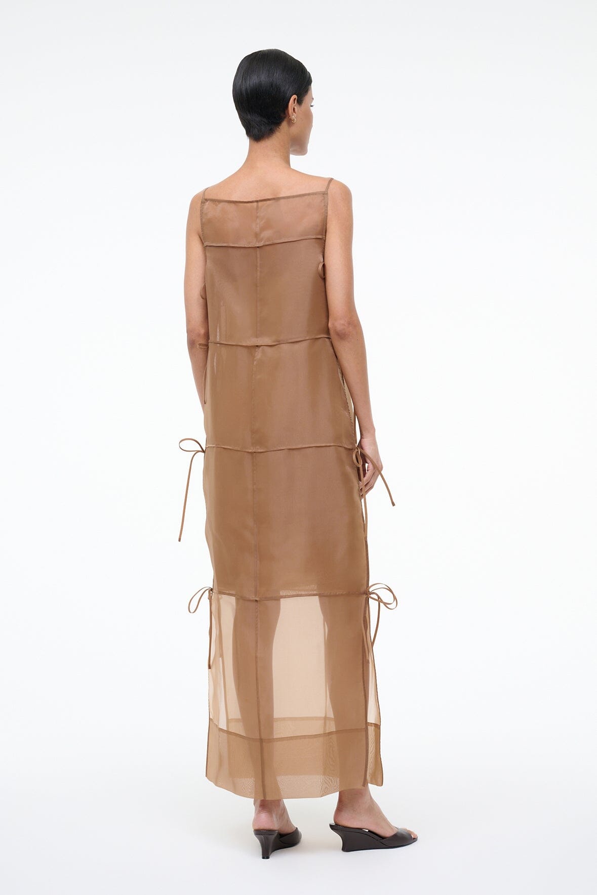 STAUD Sale Chandler Dress Walnut