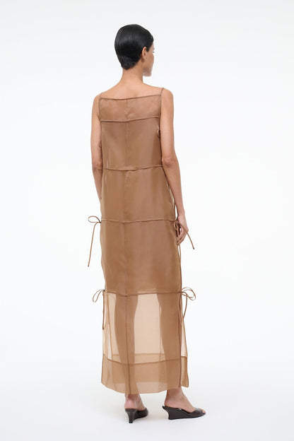 STAUD Sale Chandler Dress Walnut