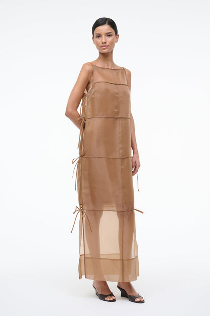 STAUD Sale Chandler Dress Walnut