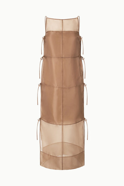 STAUD Sale Chandler Dress Walnut