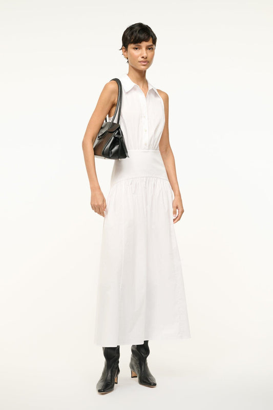 STAUD Clothing Romy Dress White