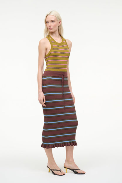 STAUD Sale Abbott Dress Redondo Stripe Multi