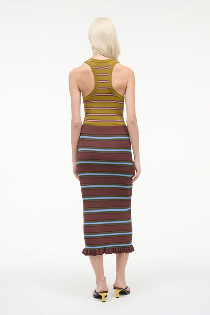 STAUD Sale Abbott Dress Redondo Stripe Multi