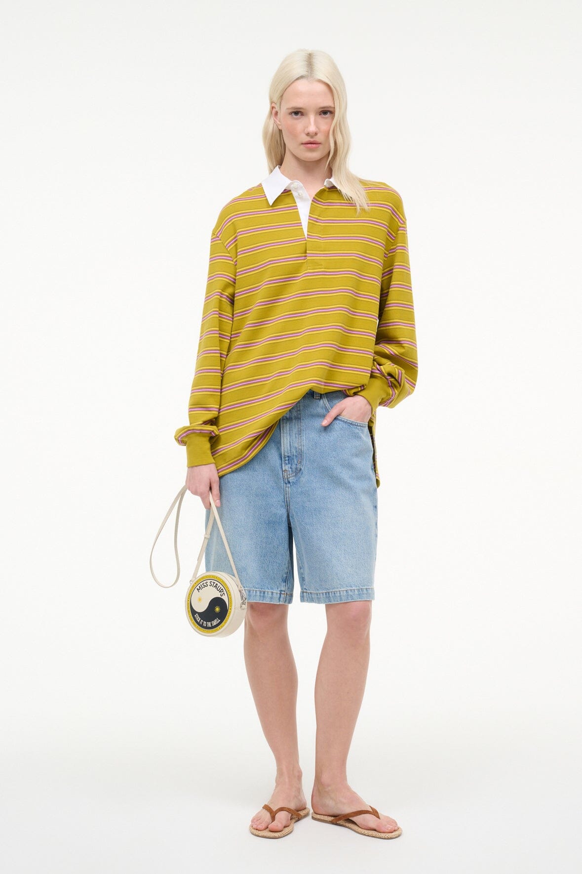 STAUD Sale Gavin Shirt Baja Stripe
