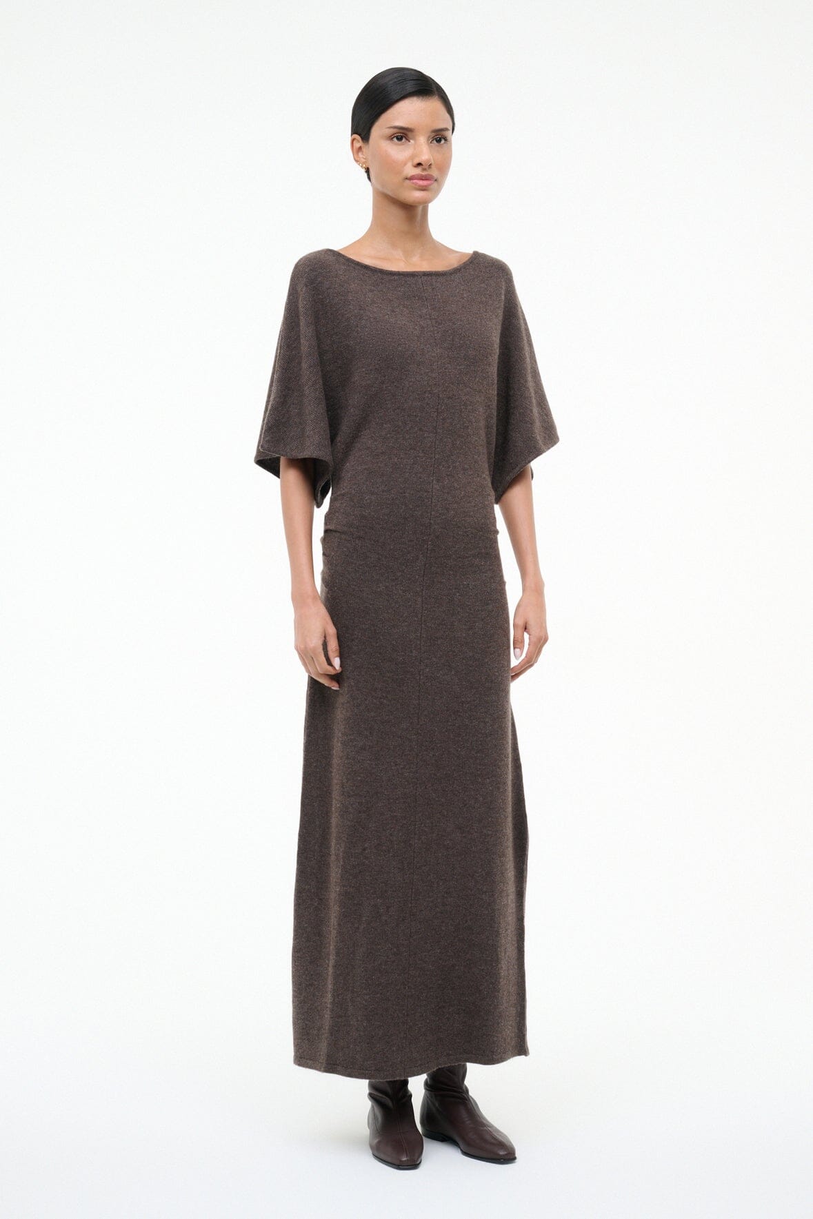 STAUD Sale Amelie Sweater Dress Canyon