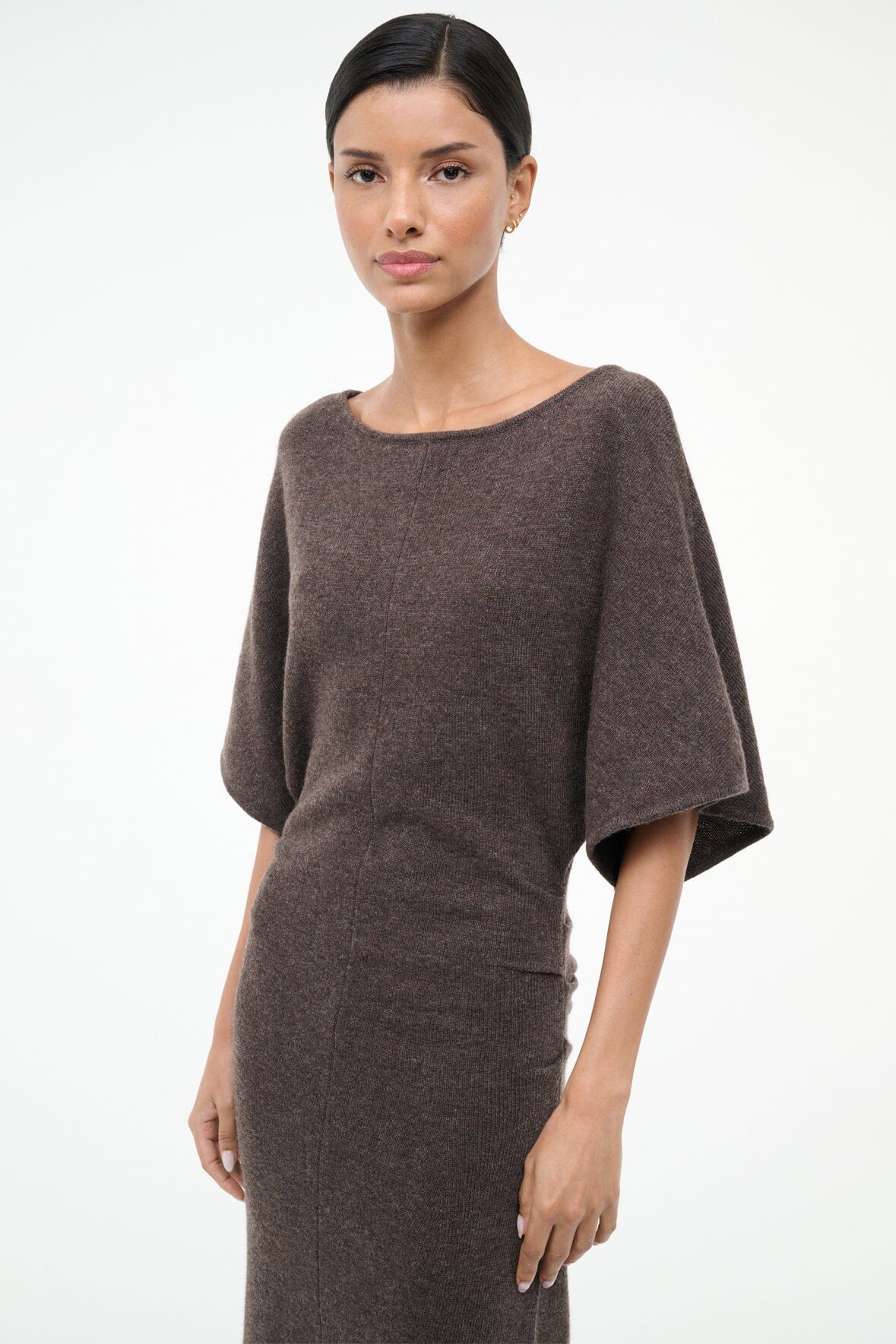 STAUD Sale Amelie Sweater Dress Canyon