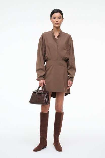 STAUD Sale Kiln Dress Nutmeg