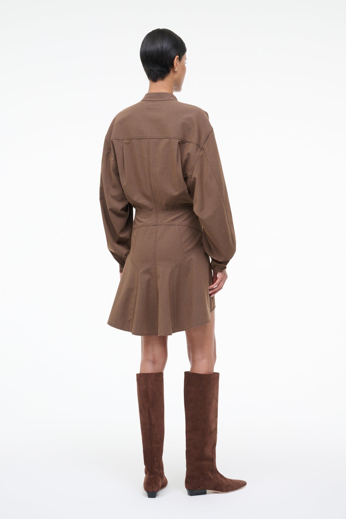STAUD Sale Kiln Dress Nutmeg