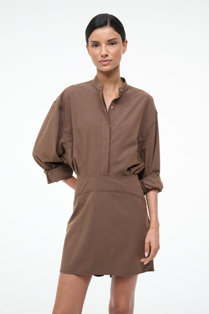 STAUD Sale Kiln Dress Nutmeg