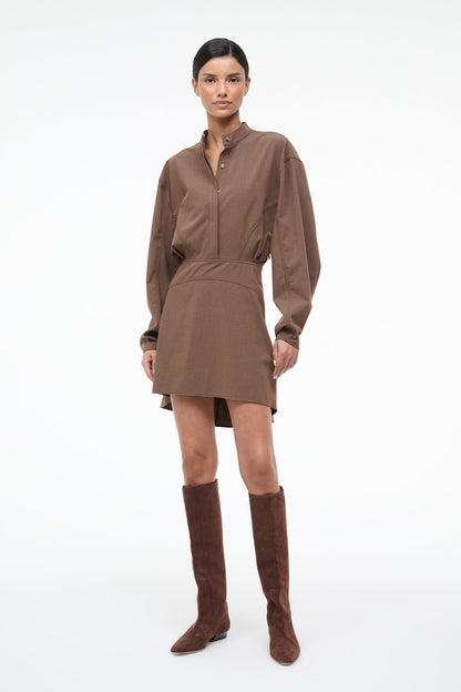 STAUD Sale Kiln Dress Nutmeg