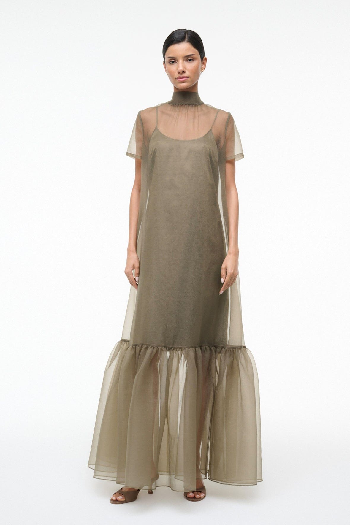 STAUD Sale Calluna Dress Thyme
