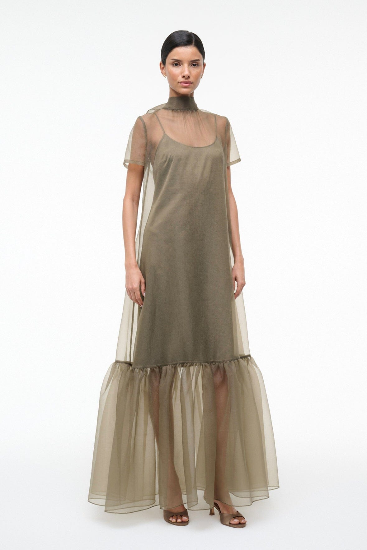 STAUD Sale Calluna Dress Thyme