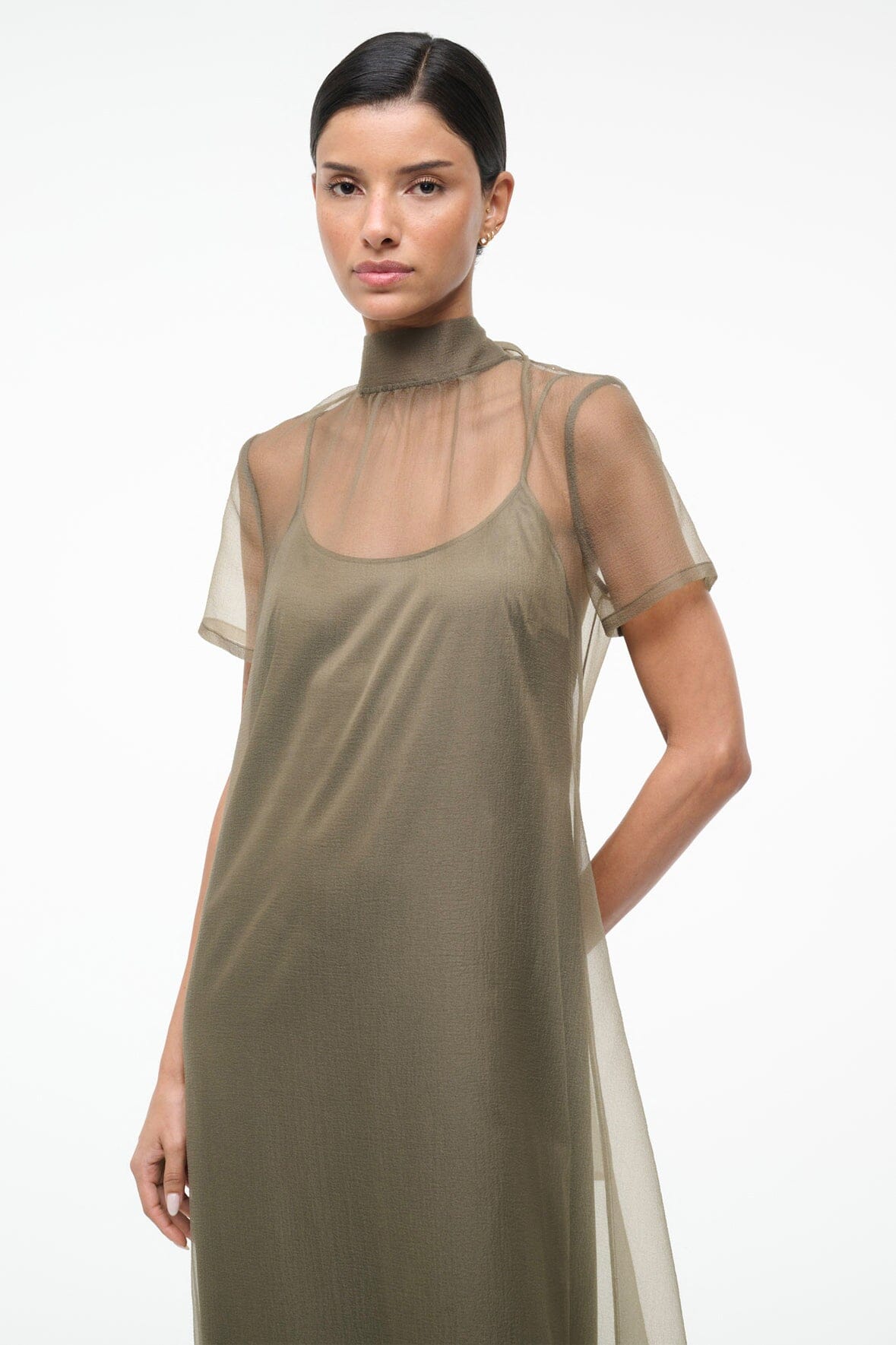 STAUD Sale Calluna Dress Thyme