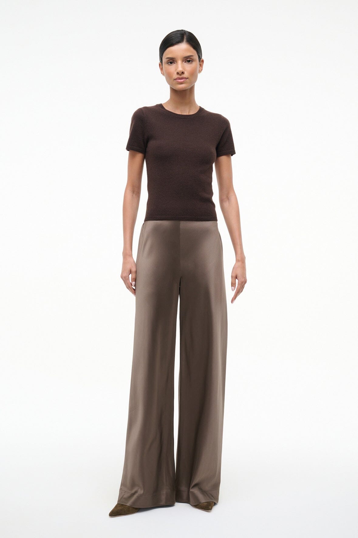STAUD Sale Stroll Silk Pant Truffle