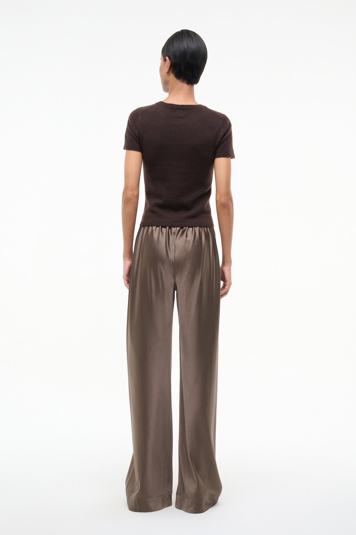 STAUD Sale Stroll Silk Pant Truffle