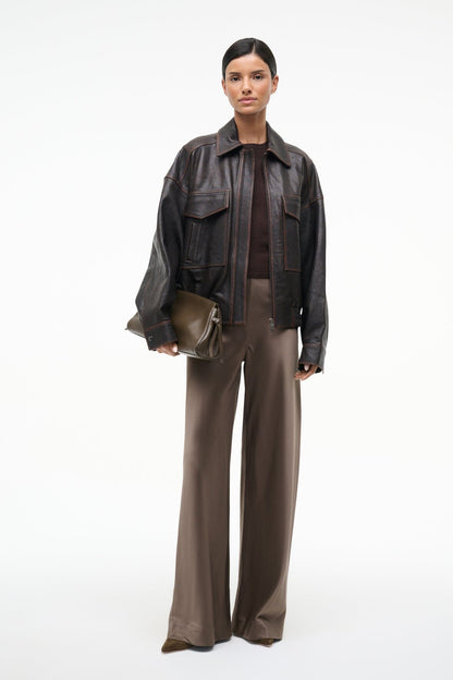 STAUD Sale Stroll Silk Pant Truffle