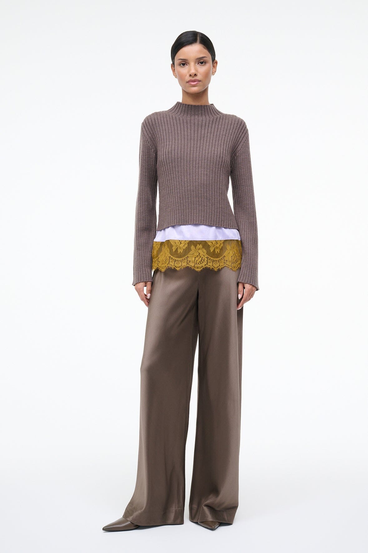 STAUD Sale Willow Sweater Truffle