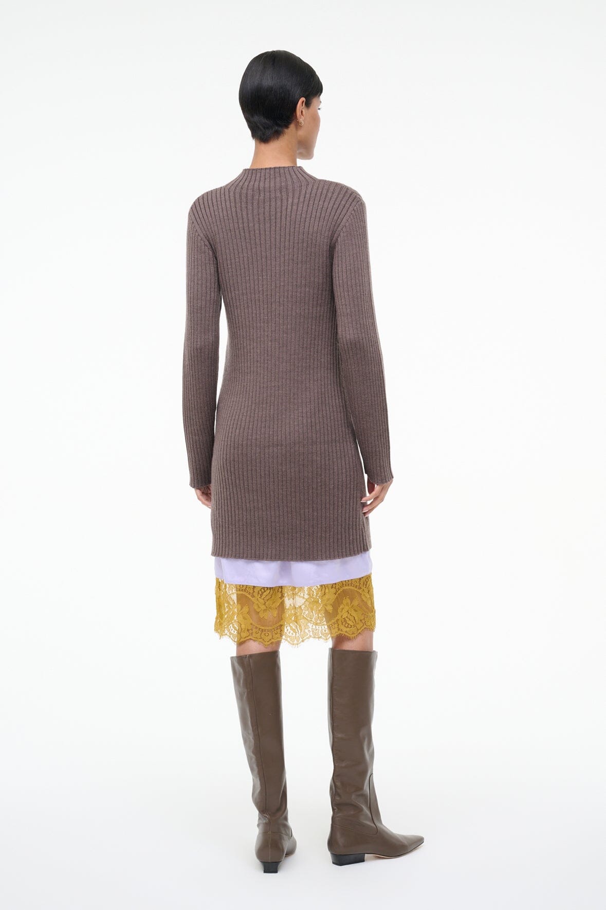 STAUD Sale Willow Sweater Dress Truffle