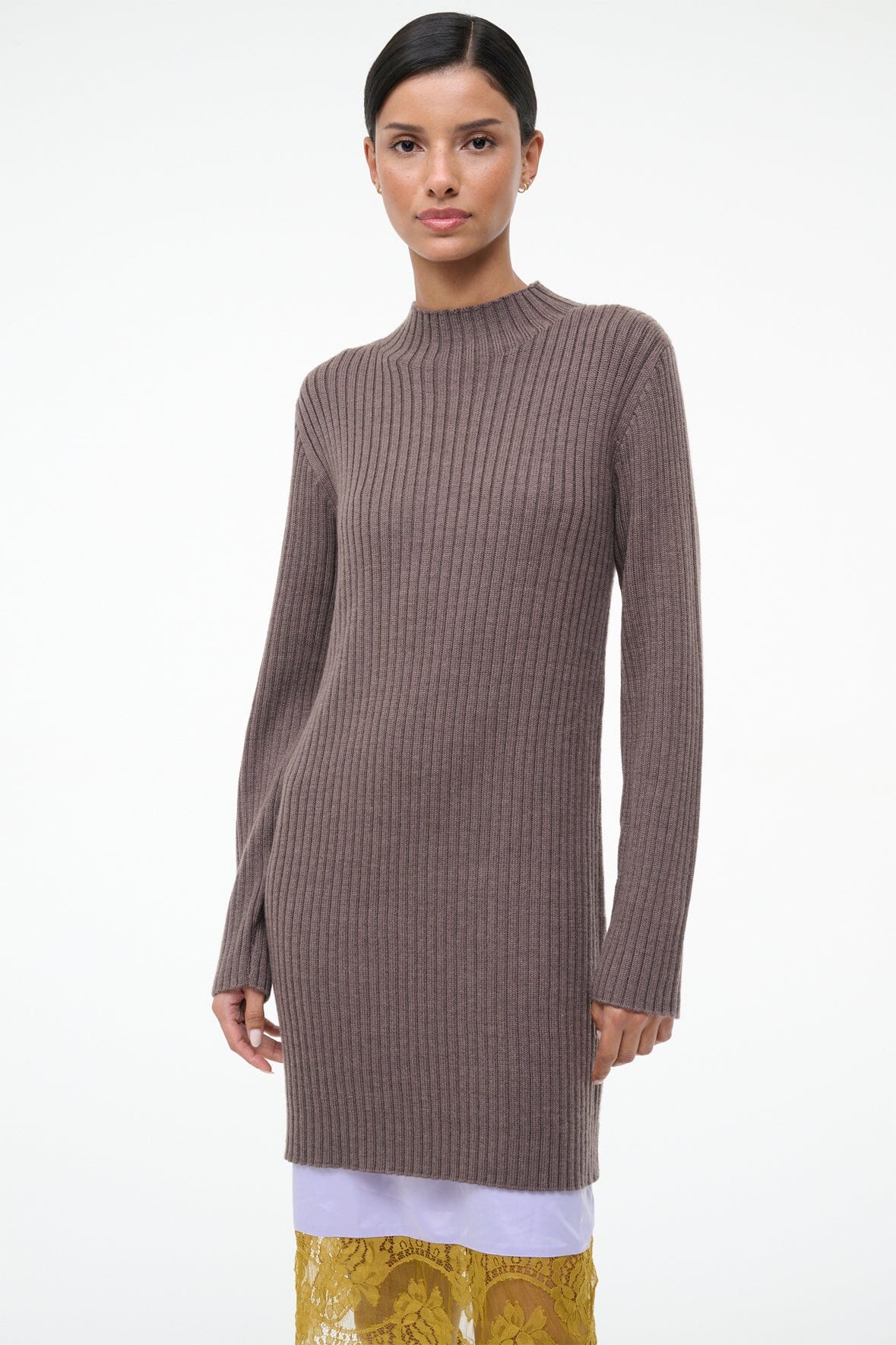 STAUD Sale Willow Sweater Dress Truffle