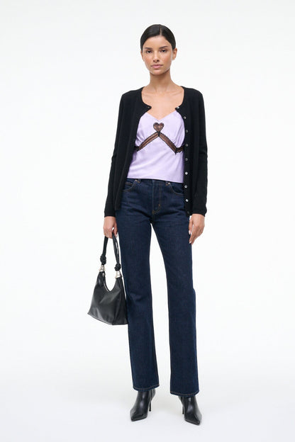 STAUD Sale Terra Silk Top Wisteria