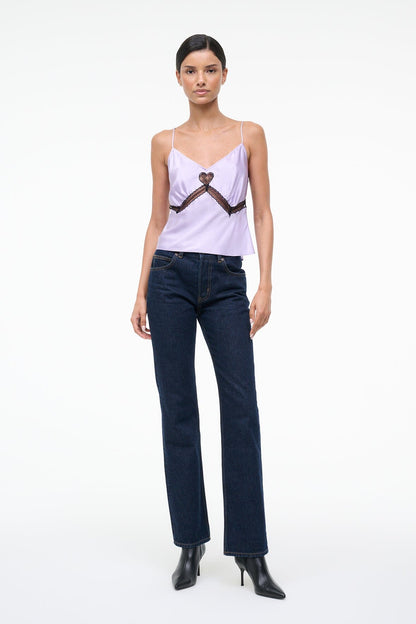 STAUD Sale Terra Silk Top Wisteria