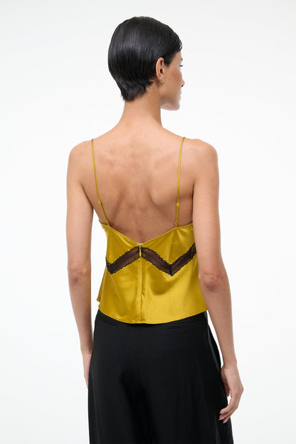 STAUD Sale Terra Silk Top Turmeric