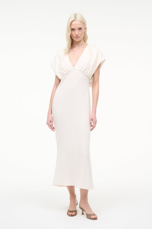 STAUD Sale Char Dress Ivory