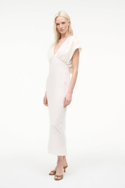 STAUD Sale Char Dress Ivory