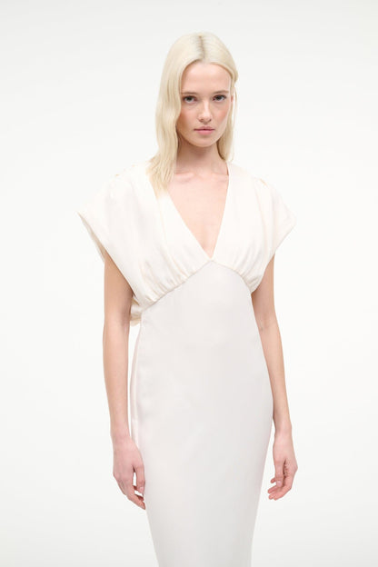 STAUD Sale Char Dress Ivory