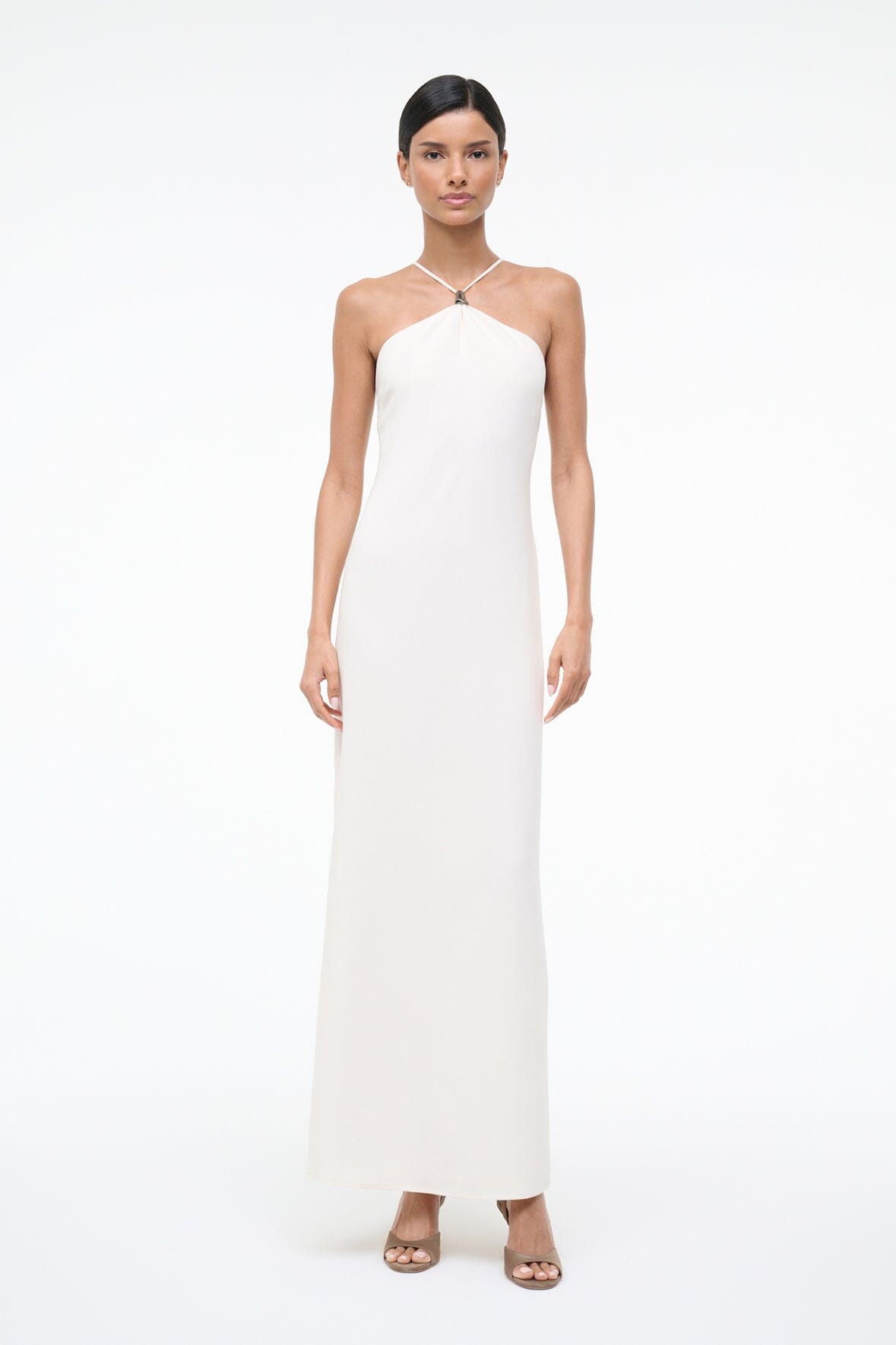 STAUD Sale Calla Dress Ivory