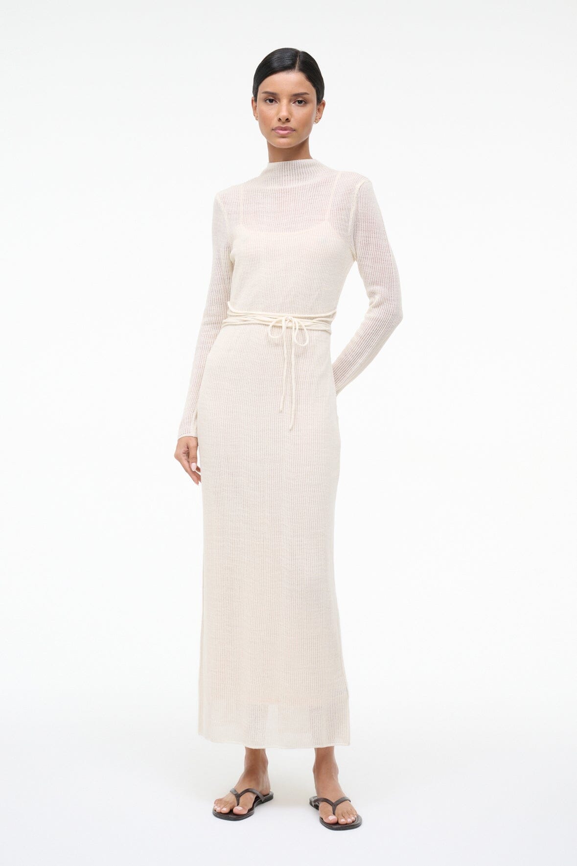 STAUD Sale Marianne Dress Ivory