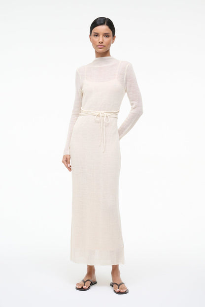 STAUD Sale Marianne Dress Ivory