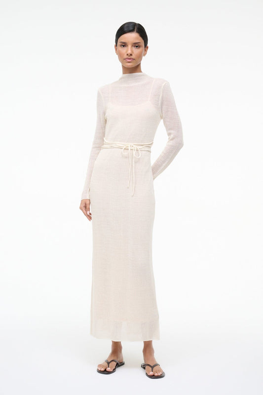 STAUD Sale Marianne Dress Ivory