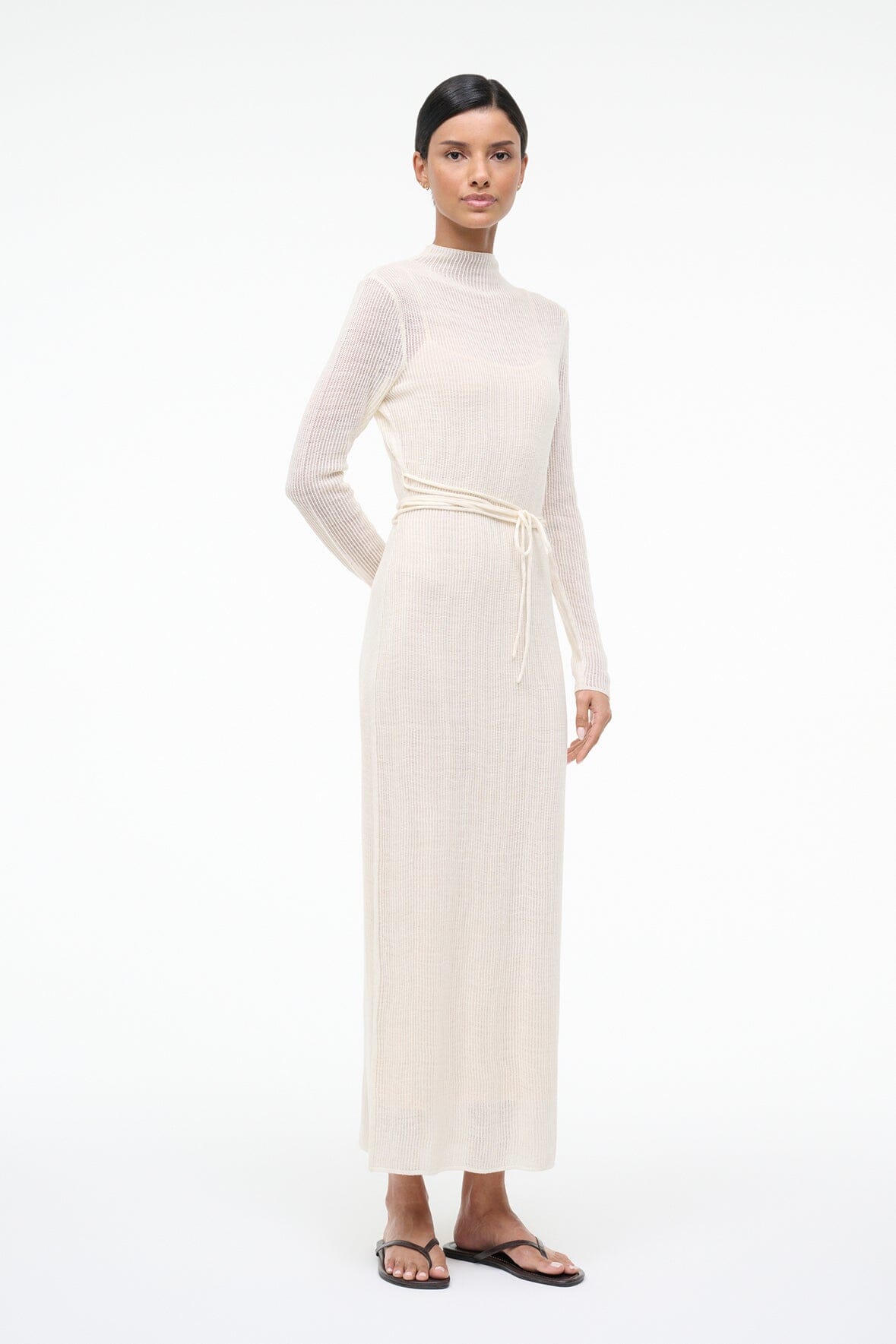 STAUD Sale Marianne Dress Ivory