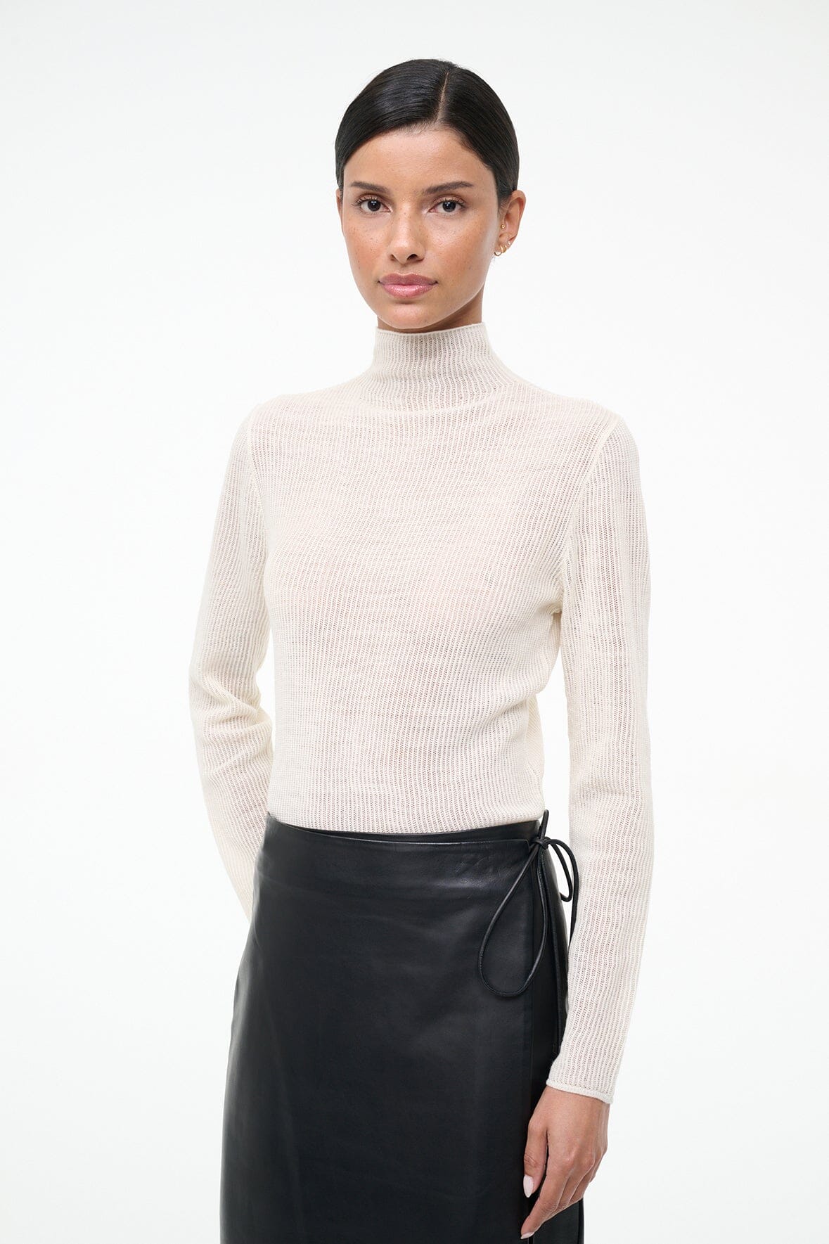 STAUD Sale Marianne Sweater Ivory