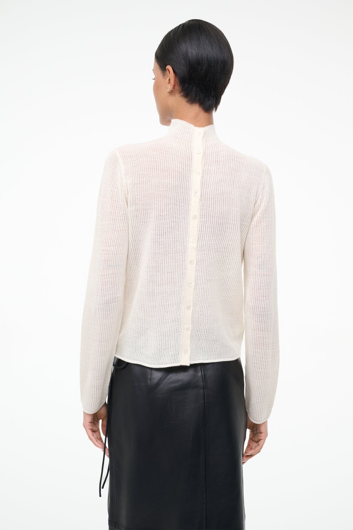 STAUD Sale Marianne Sweater Ivory