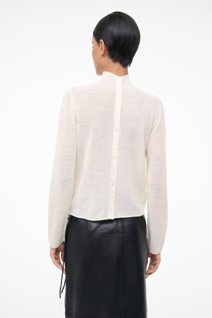 STAUD Sale Marianne Sweater Ivory