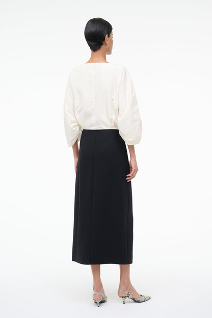 STAUD Sale Orion Dress Ivory Black