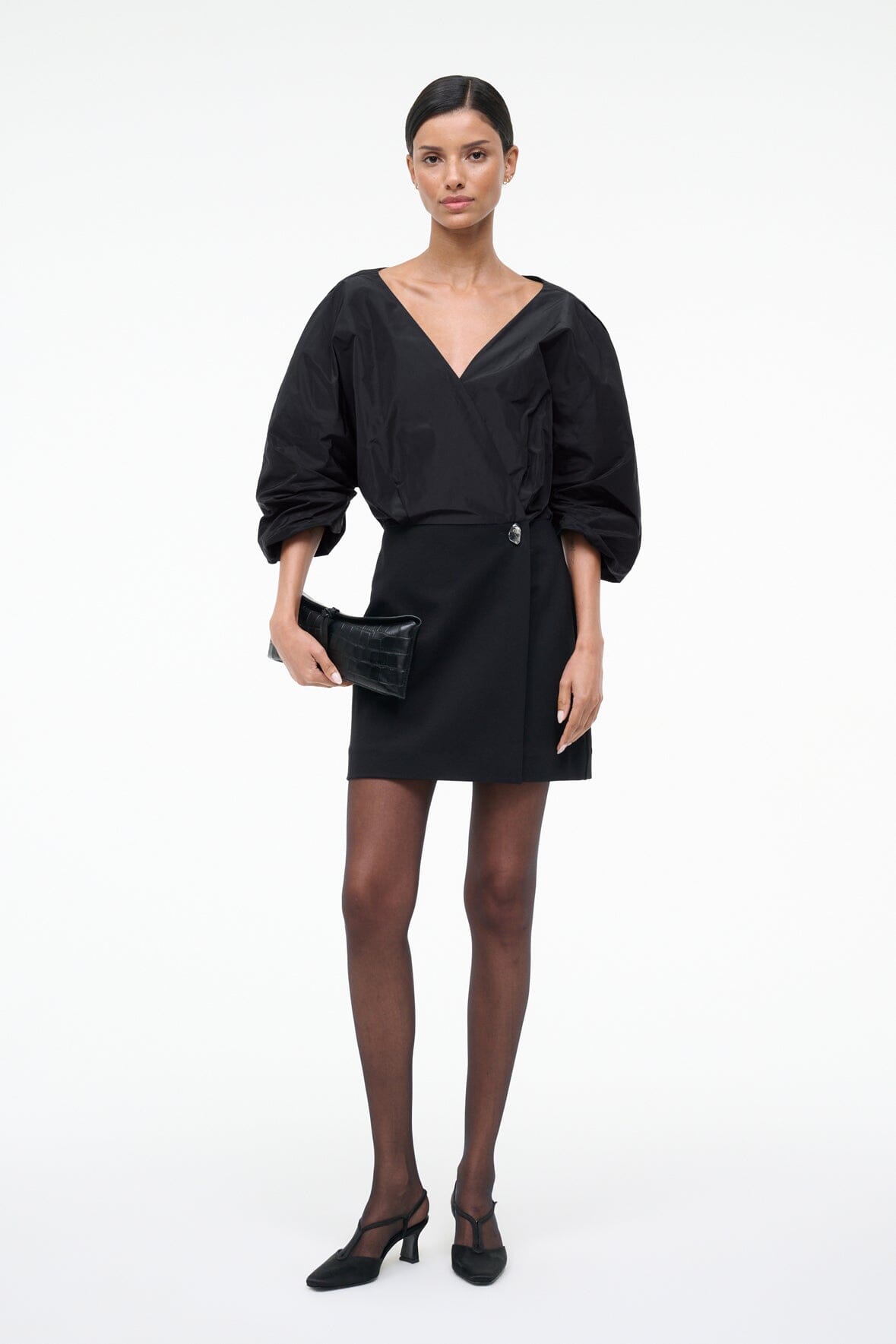 STAUD Sale Orion Mini Dress Black