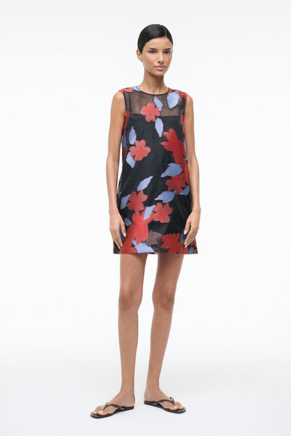 STAUD Sale Brea Dress Night Garden