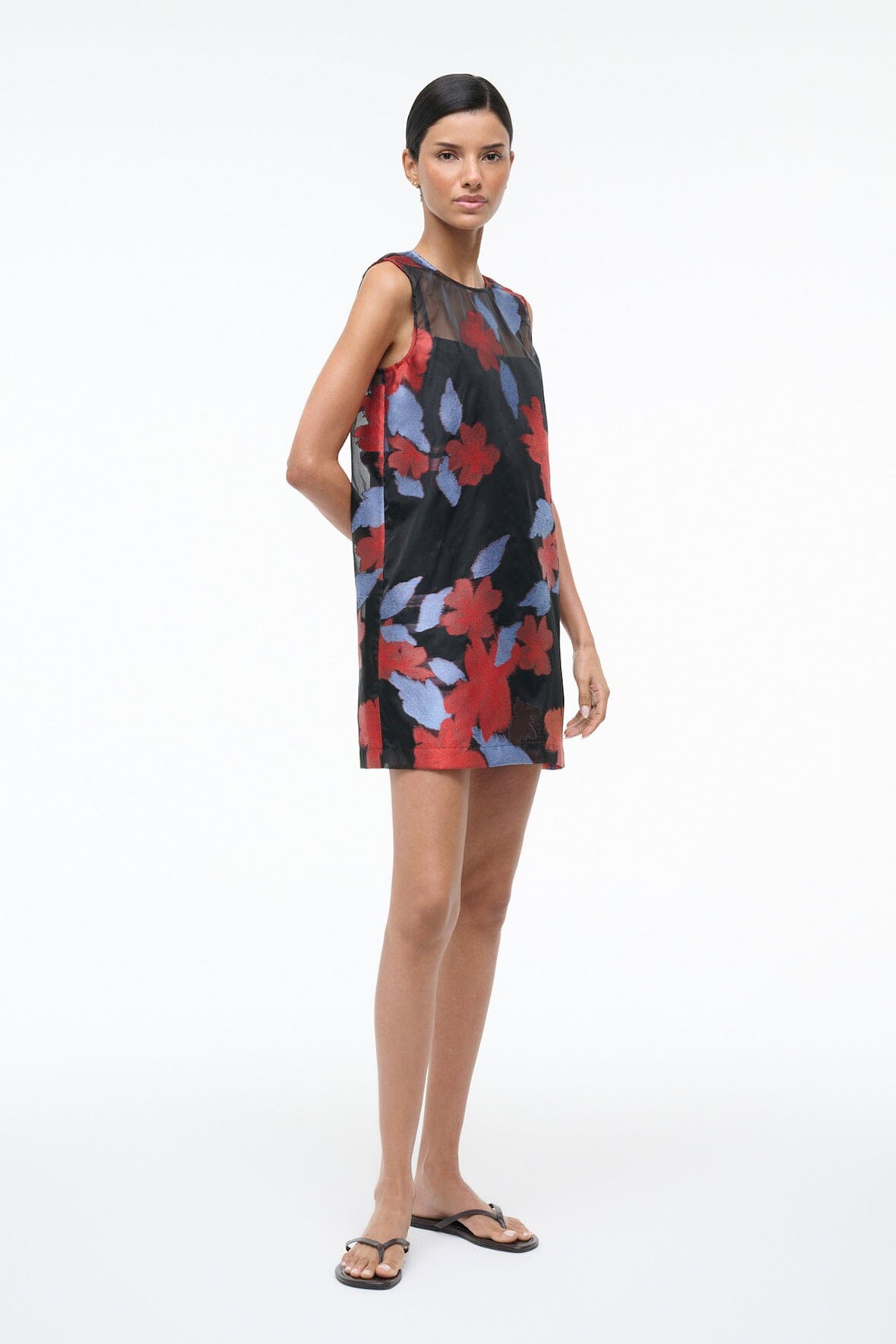 STAUD Sale Brea Dress Night Garden
