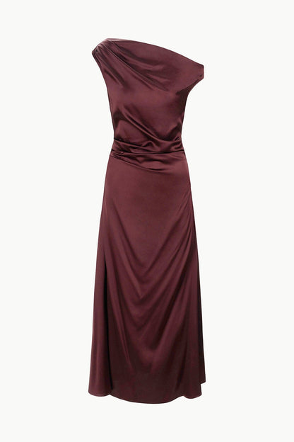 STAUD Clothing Phare Dress Merlot